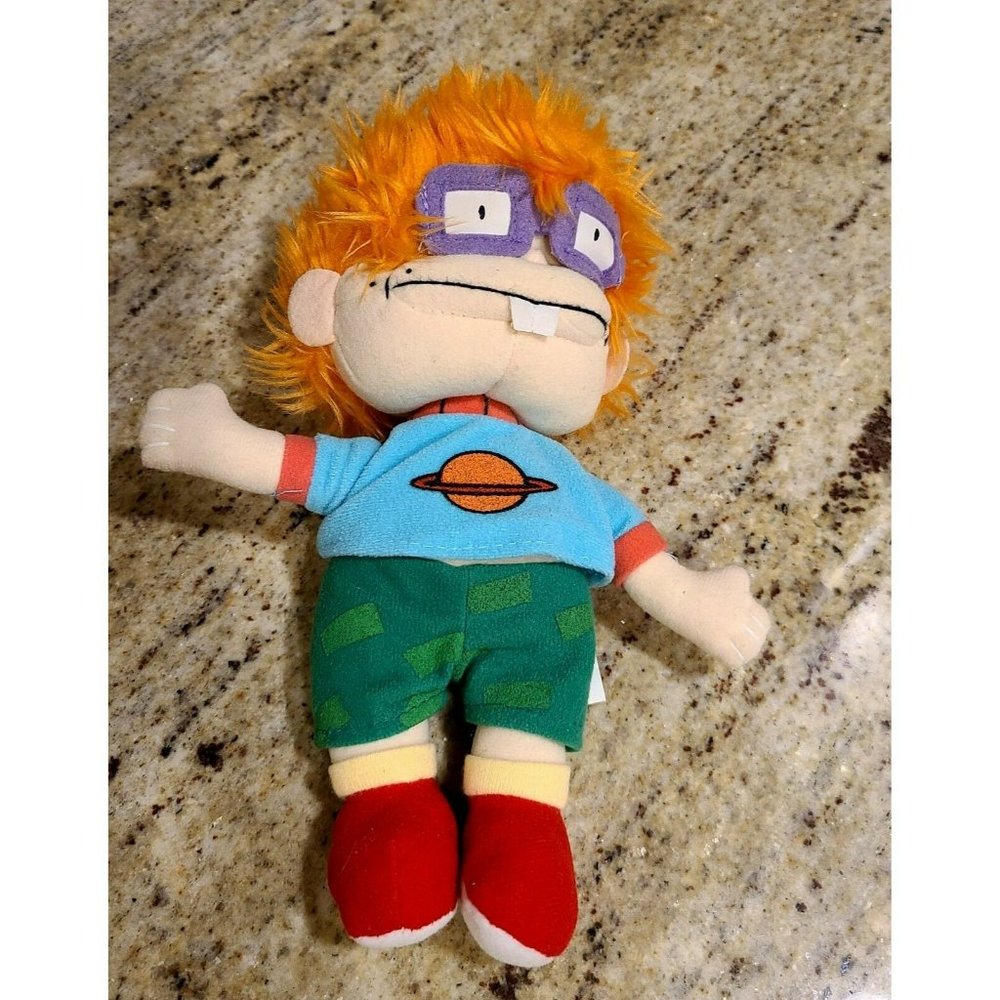 Vintage 2000 Rugrats Chuckie Finster Plush Doll 9” Viacom Nanco